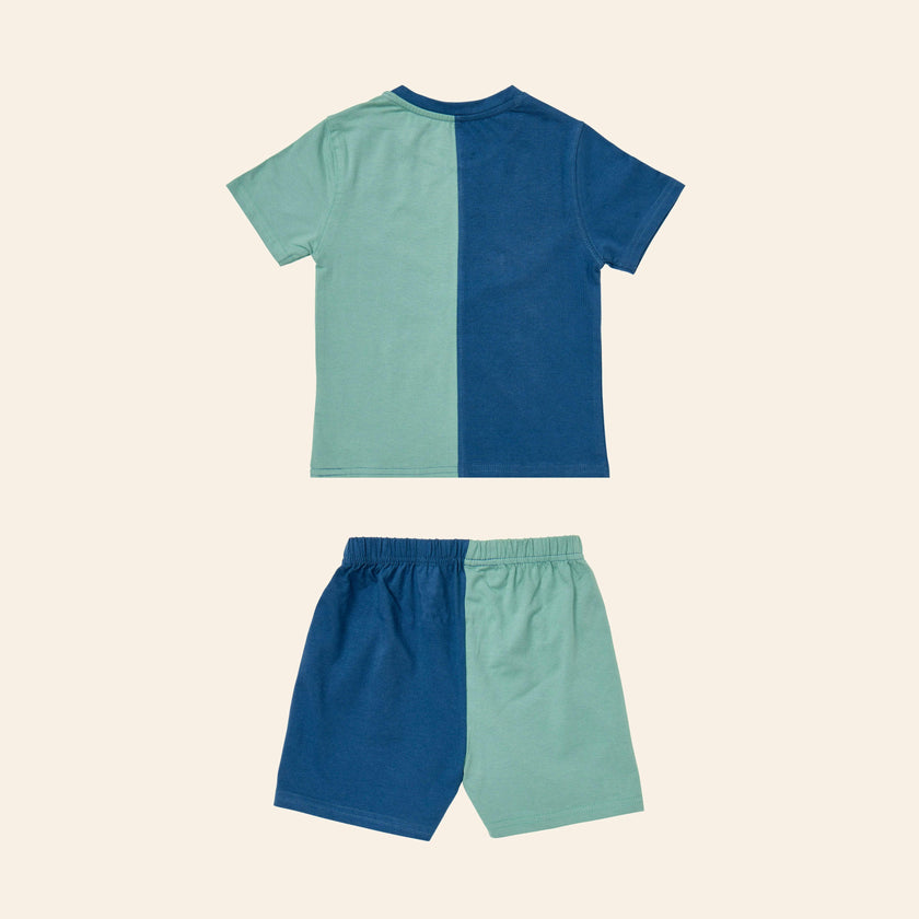 Colorblocked T-shirt Set