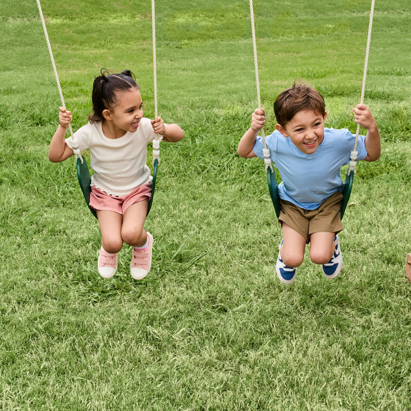 A-Frame Vista Wooden Outdoor Swing Set