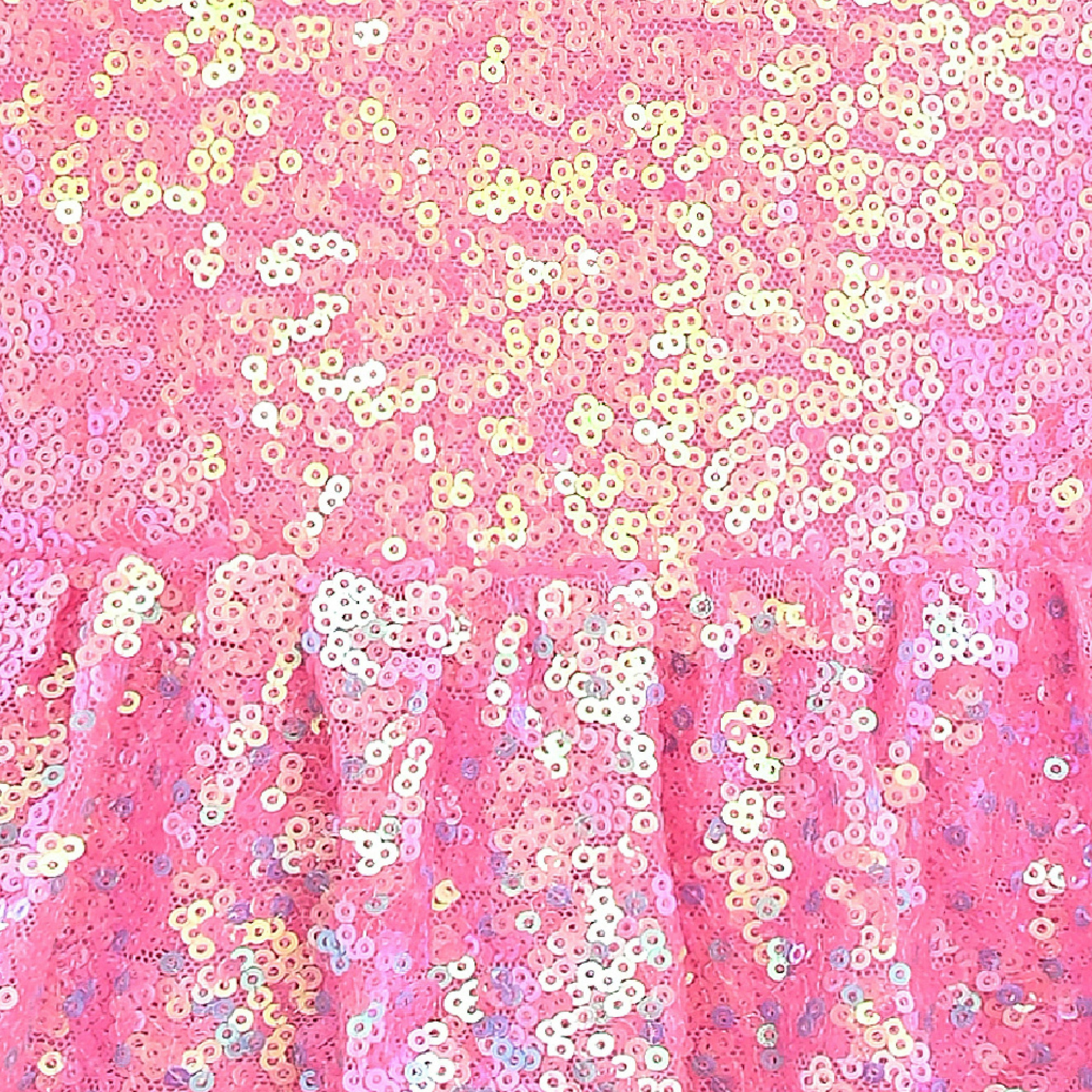 Pink Sorella Sequin Flared Dress