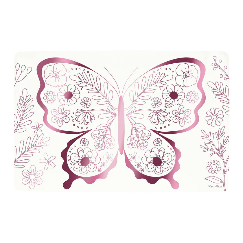 Butterflies & Flowers Coloring Placemats