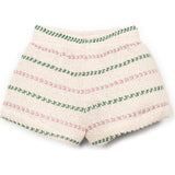 Textured Striped Shorts