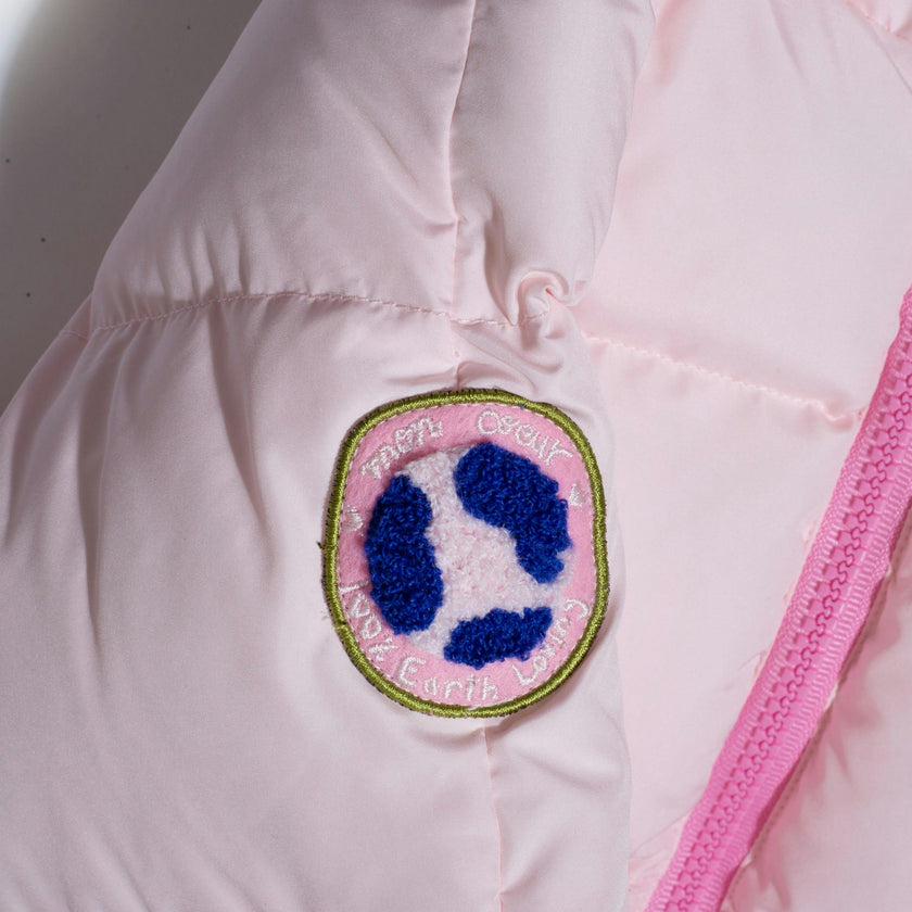 Babys MC Contrast Zipper Puffer Hooded Jacket