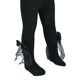 Heart Pearl Ribbon Tights
