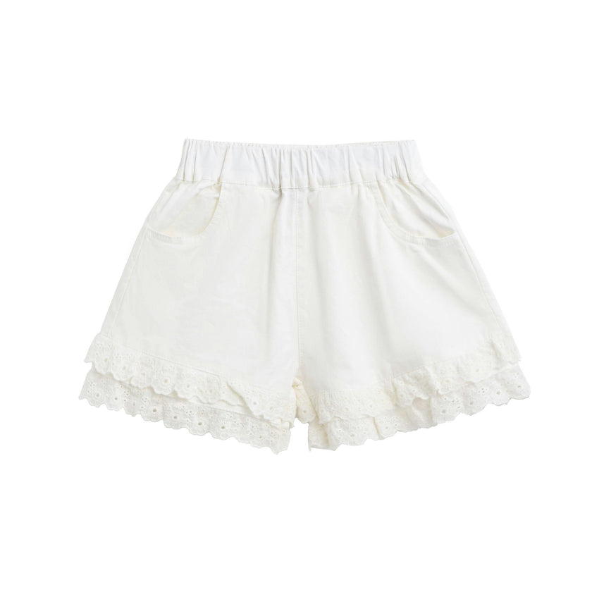 Beige Ruffle Bow Outfit Set