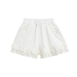 Beige Ruffle Bow Outfit Set