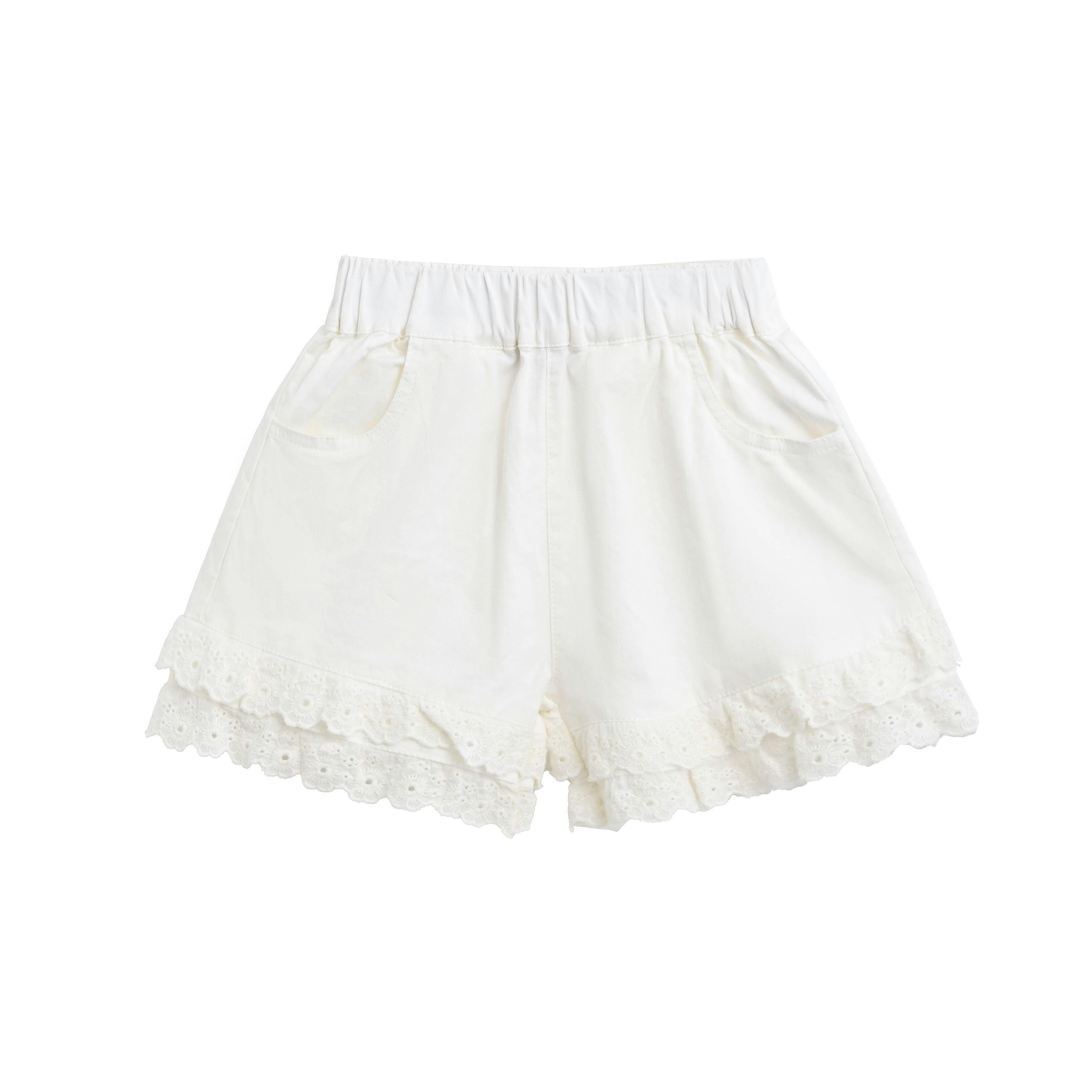 Beige Ruffle Bow Outfit Set