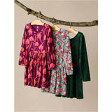 Smocked Blouson Dress, Multi