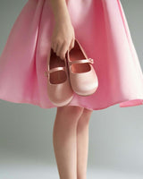 Elin Satin Glossy Leather Pointed-Toe Mary Janes