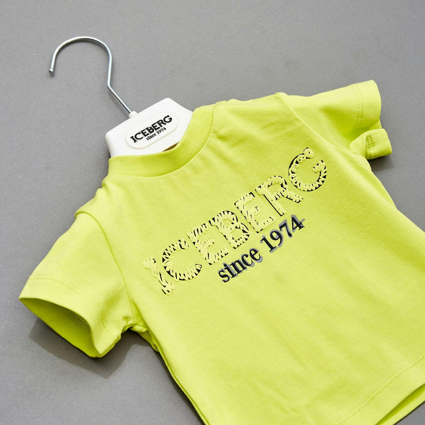 ICEBERG Neon Scribble Logo Baby Set