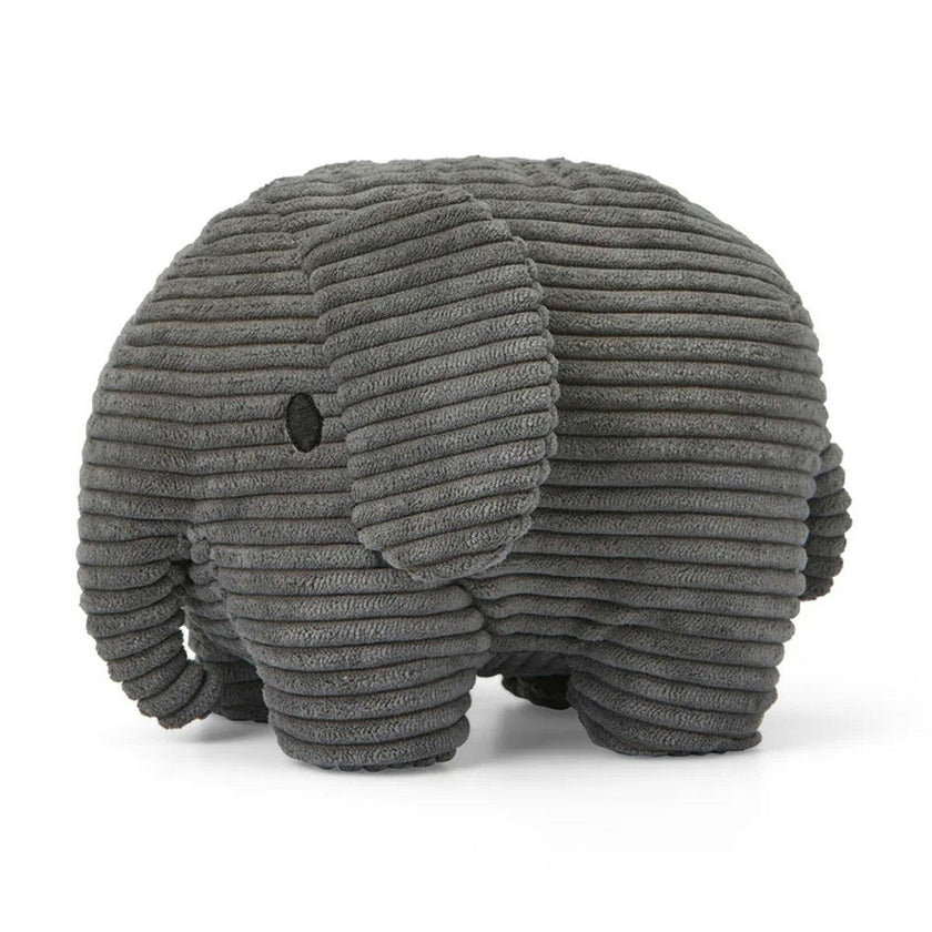 Plush MIFFY ELEPHANT ECO Corduroy Grey 9"