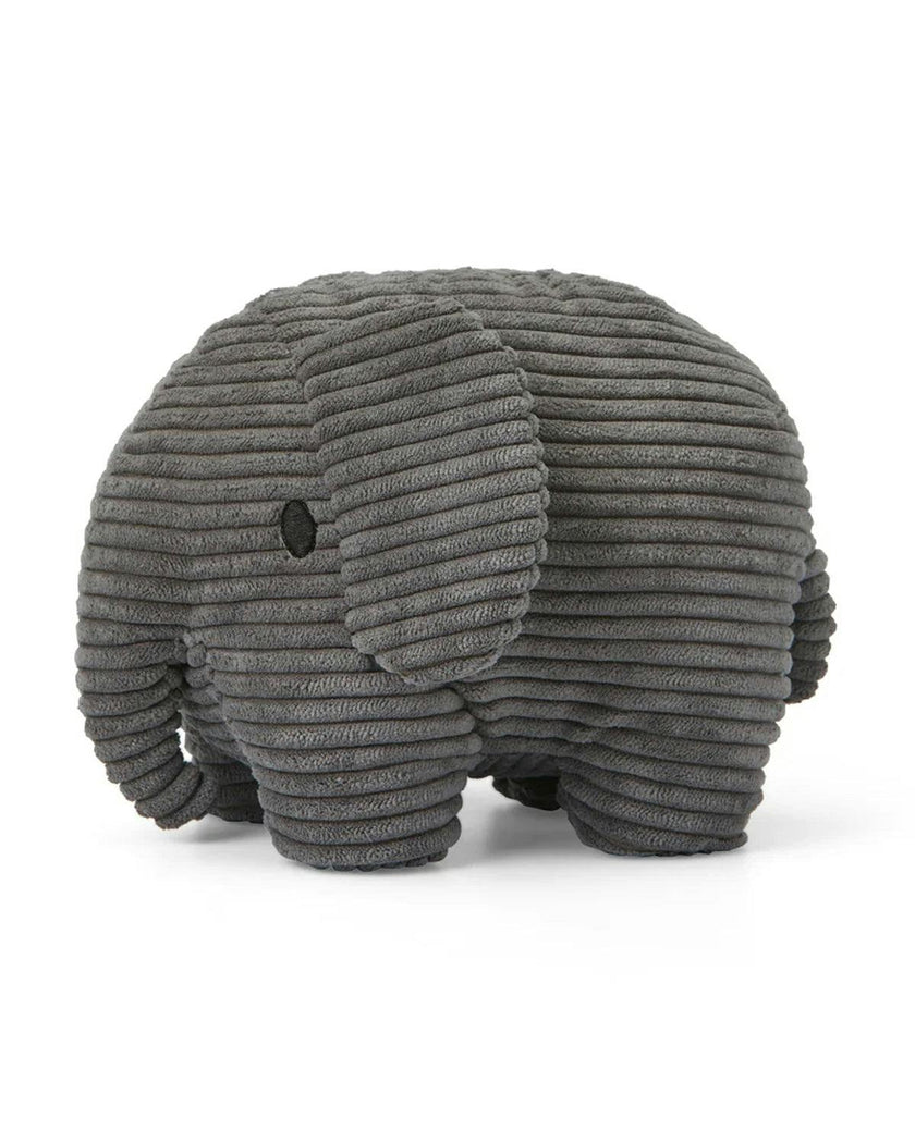 Plush MIFFY ELEPHANT ECO Corduroy Grey 9"
