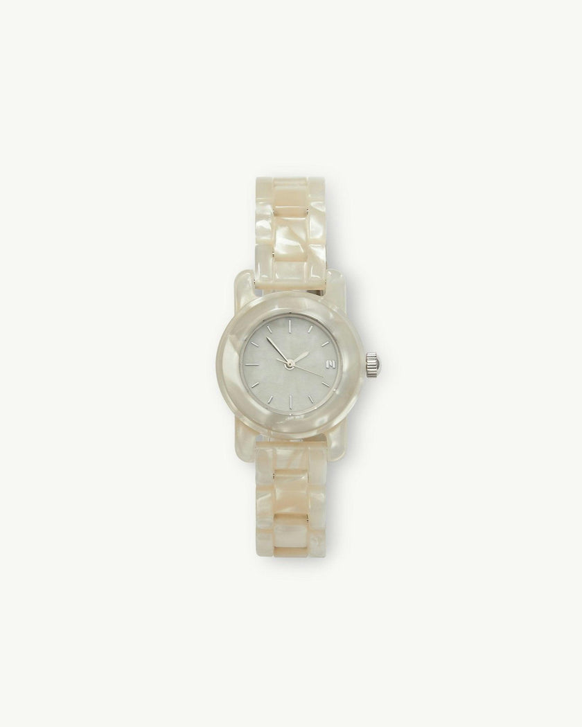Mini Mono Watch in White Shell