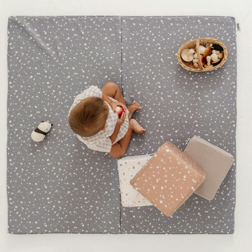 Terrazzo Slate Vegan Leather Mat