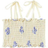 Mipounet SS26 Sandrine, Top Ecru Blue