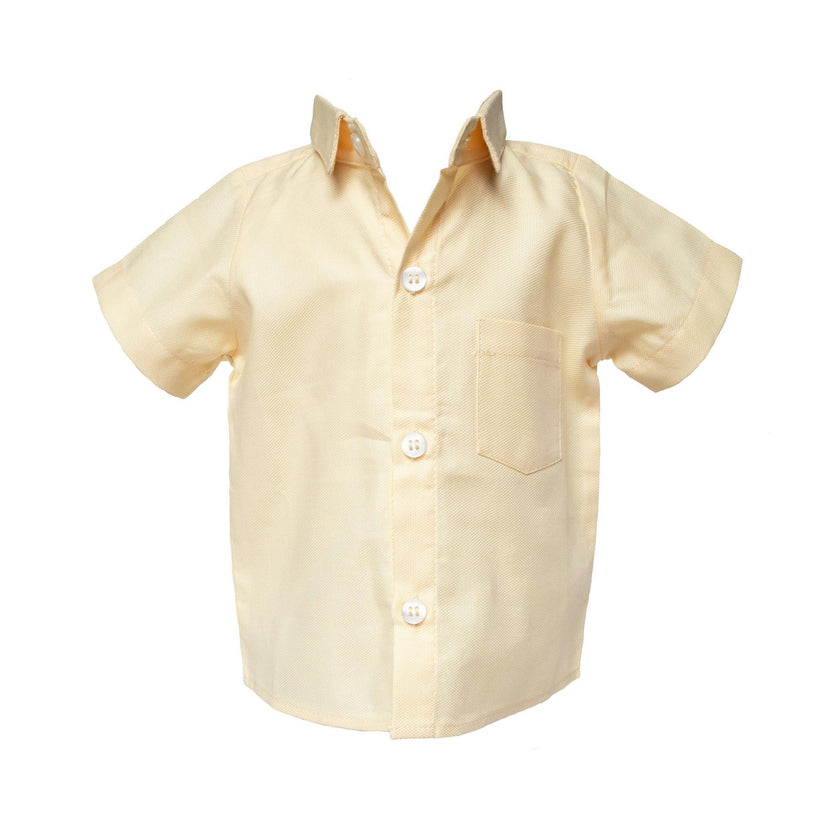 Yellow Pointed Collar Shirt