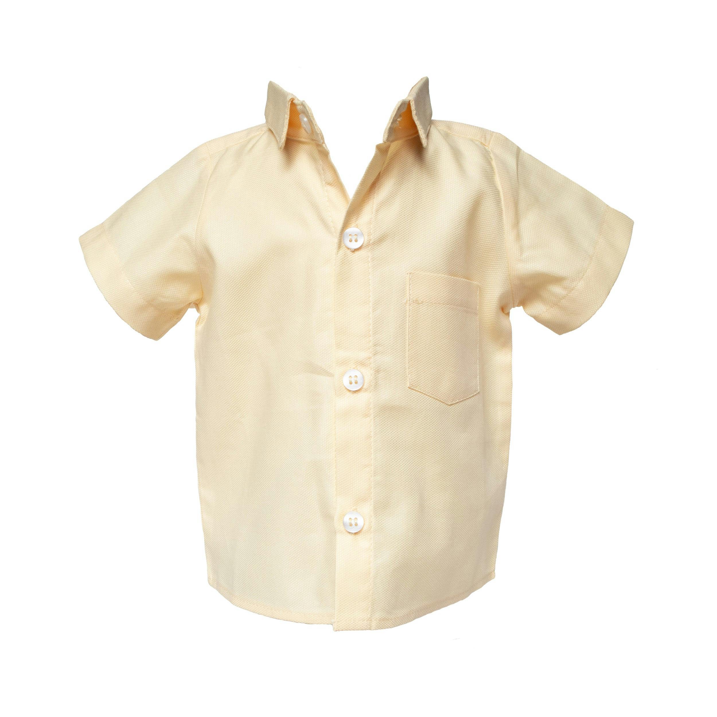Yellow Pointed Collar Shirt