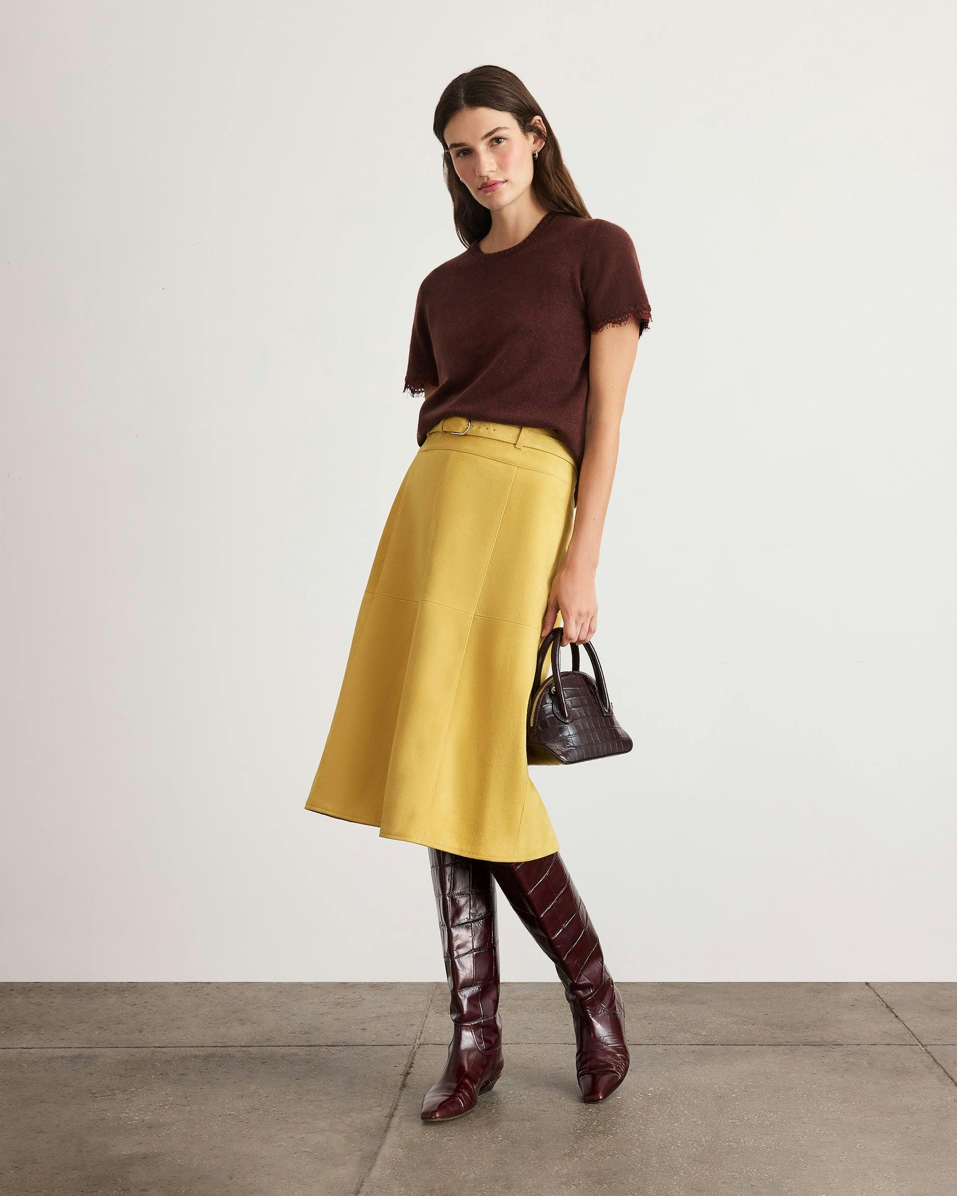 Dailey Cashmere Top with Lace