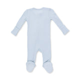 Solid Baby Blue - 2 Way Zipper Footie