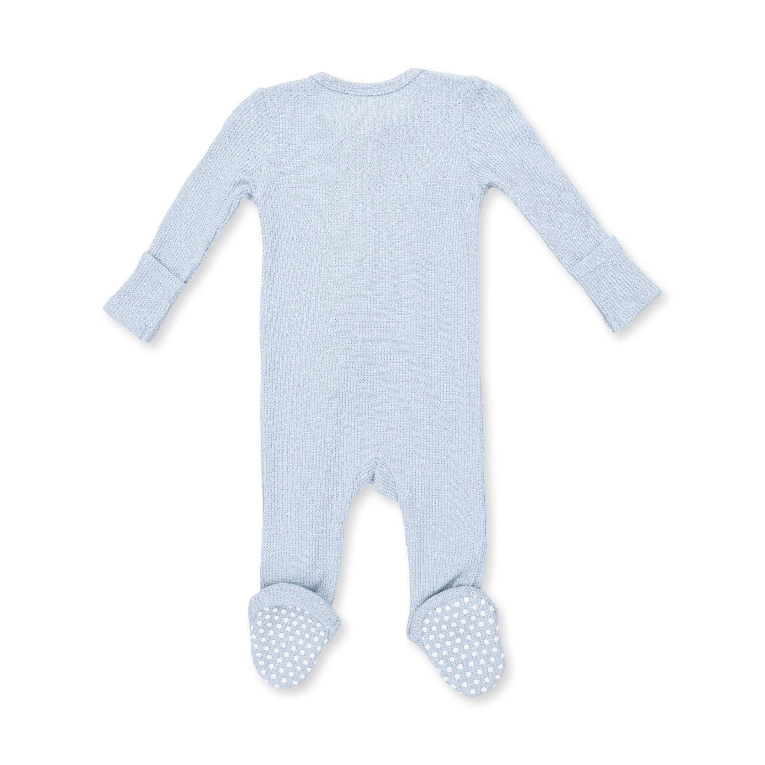 Solid Baby Blue - 2 Way Zipper Footie