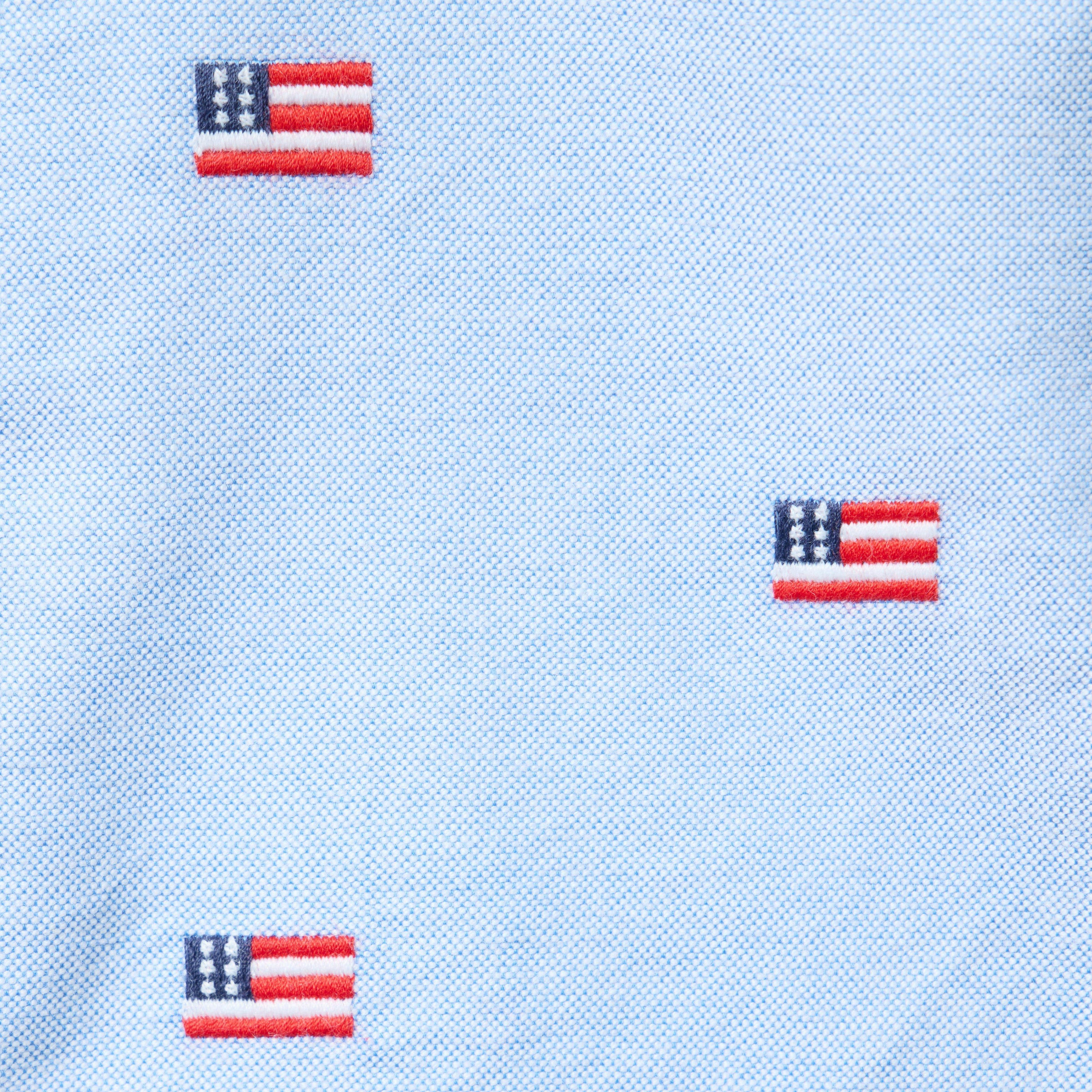 Embroidered Flag Oxford Short