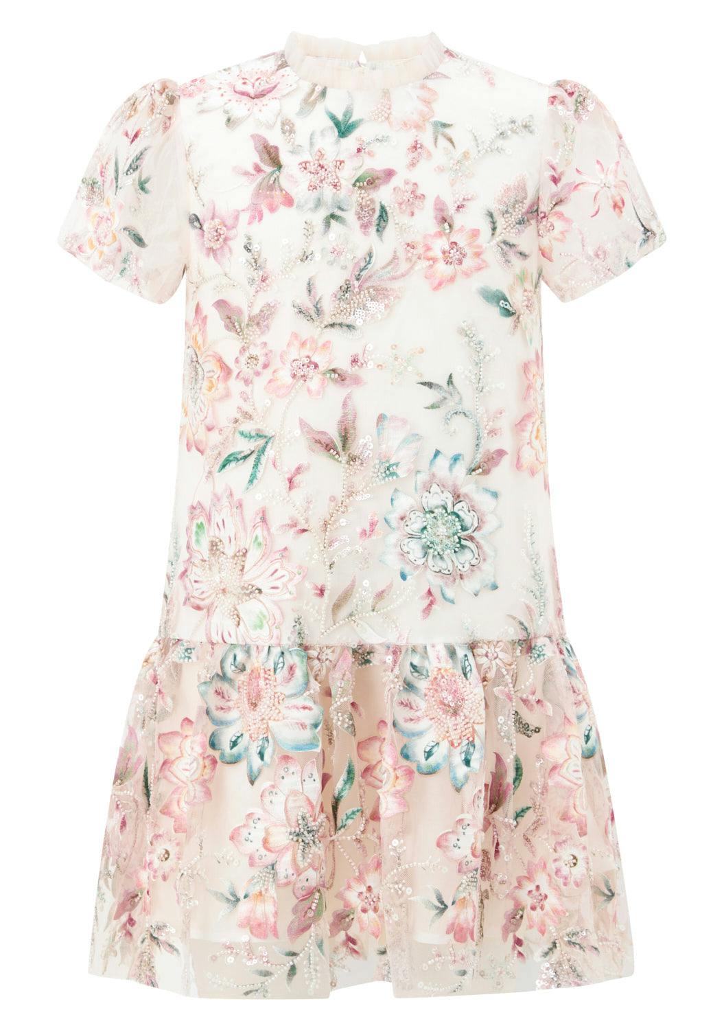 Veronica Embroidery Mini Dress