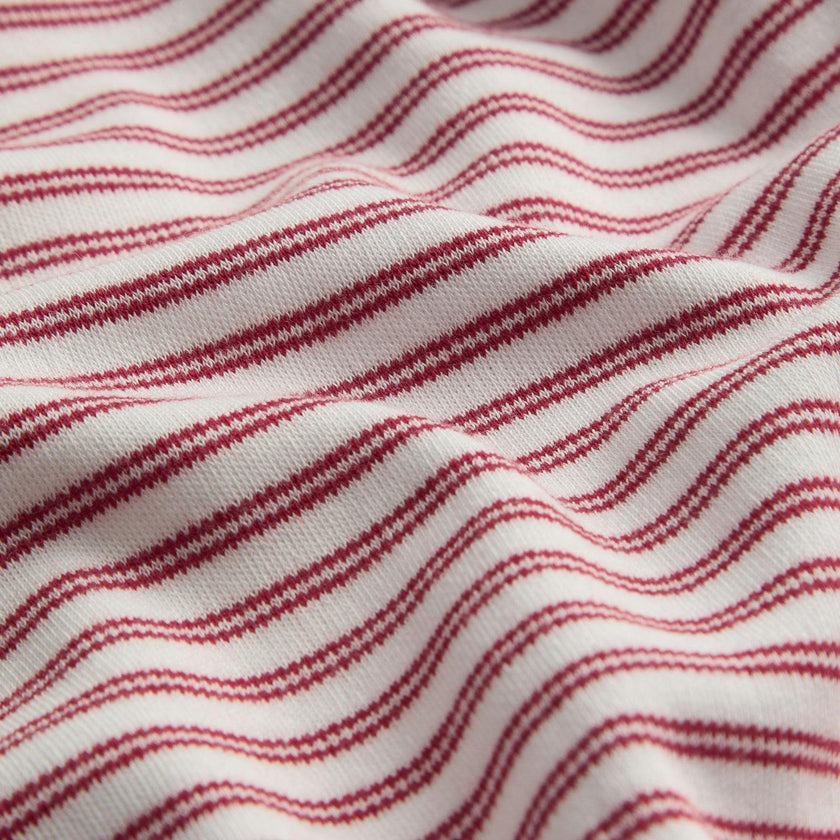 Red Stripe Clever Zip Baby Pajamas