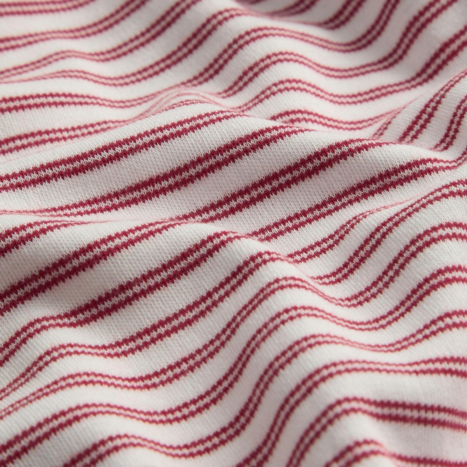 Red Stripe Clever Zip Baby Pajamas