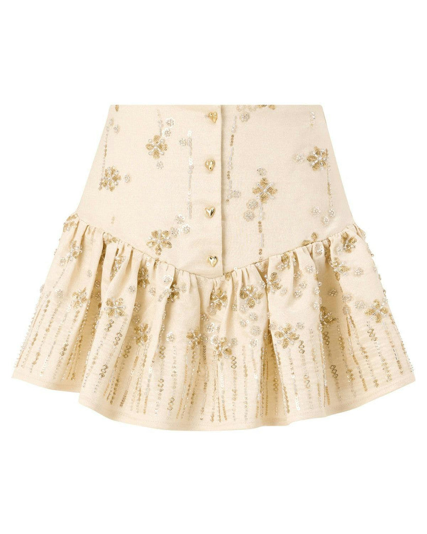 Adriana Beaded Mini Skirt