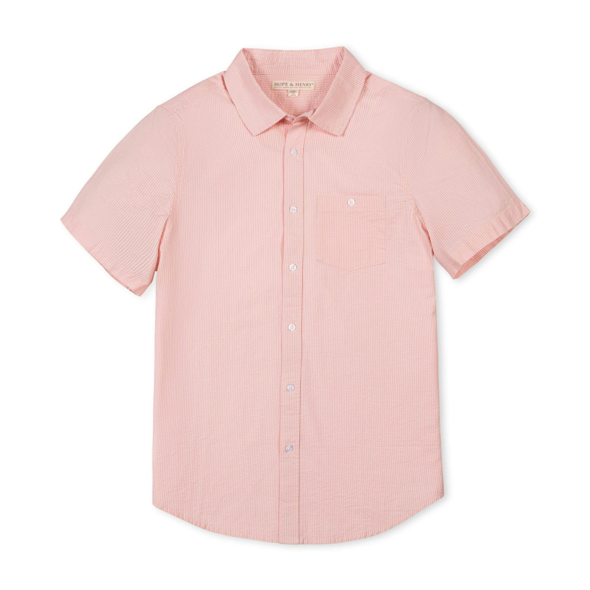 Organic Short Sleeve Seersucker Shirt
