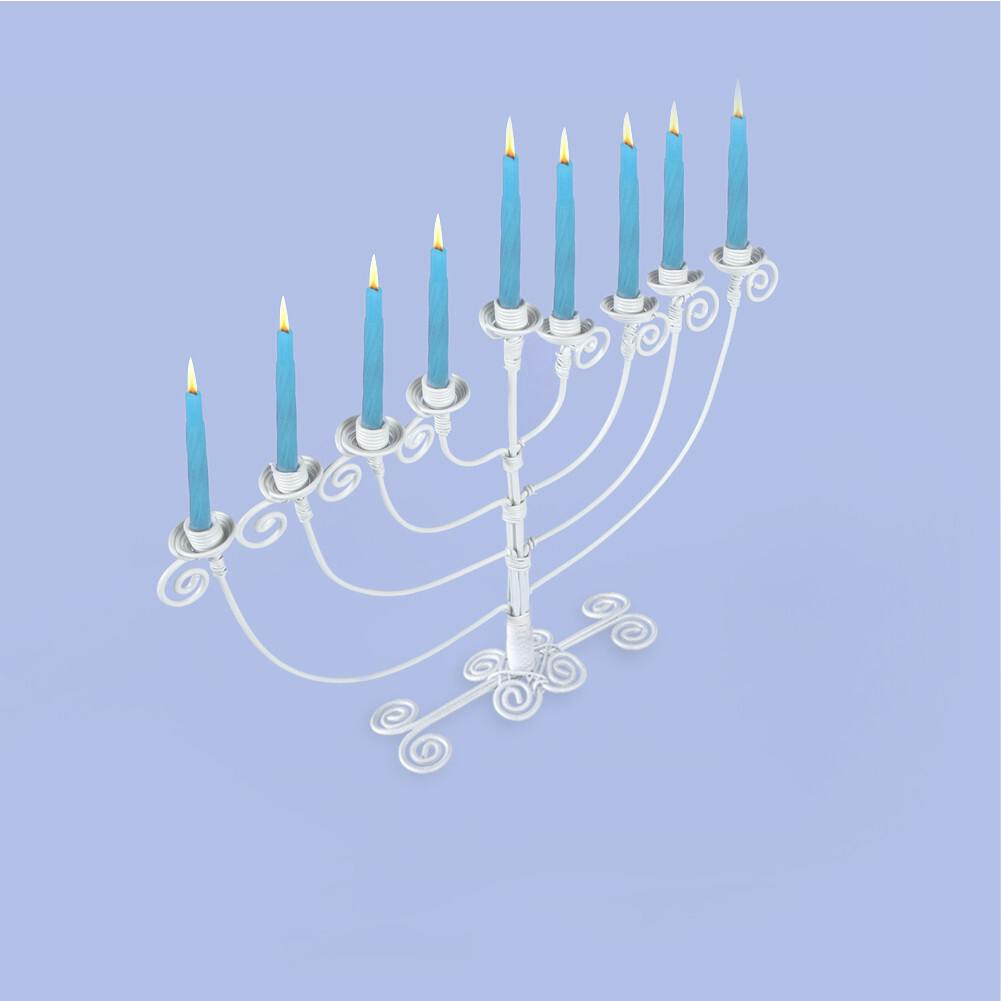 Licht Wire Twirly Menorah