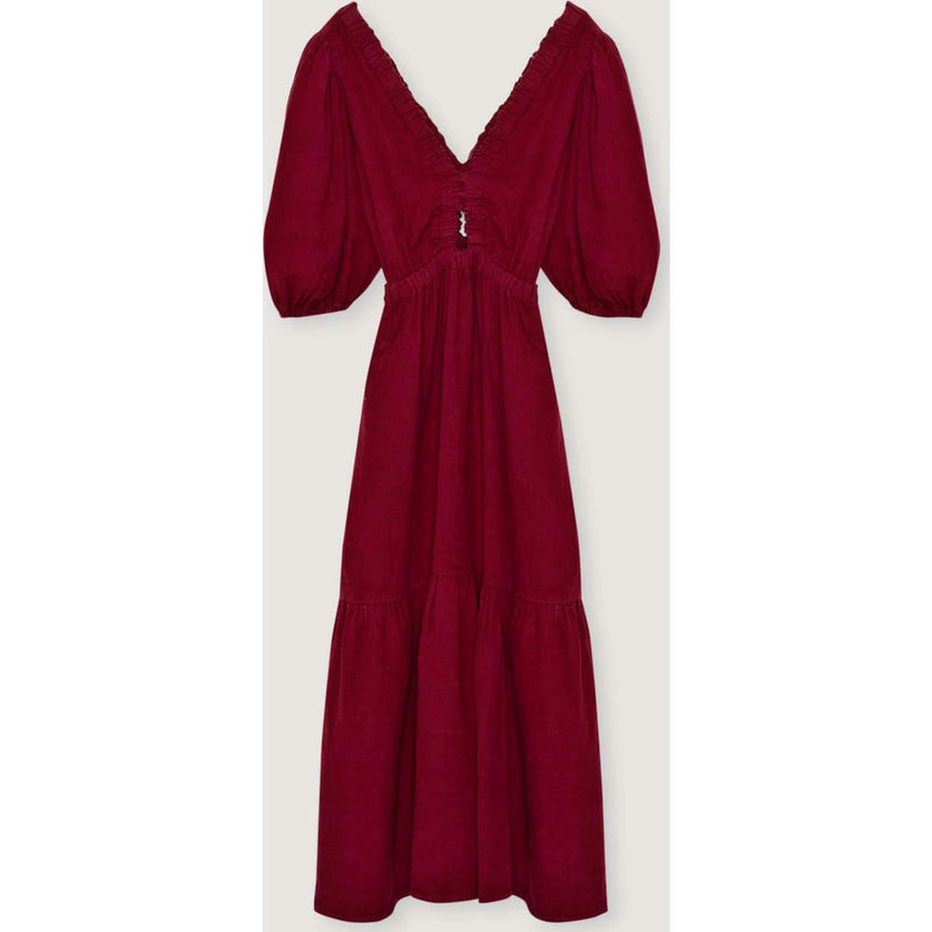Aloe Woman Dress Crimson Wine