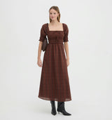 The Malene Nap Dress - Chestnut Plaid