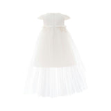 White Solana Floral Overlay Dress