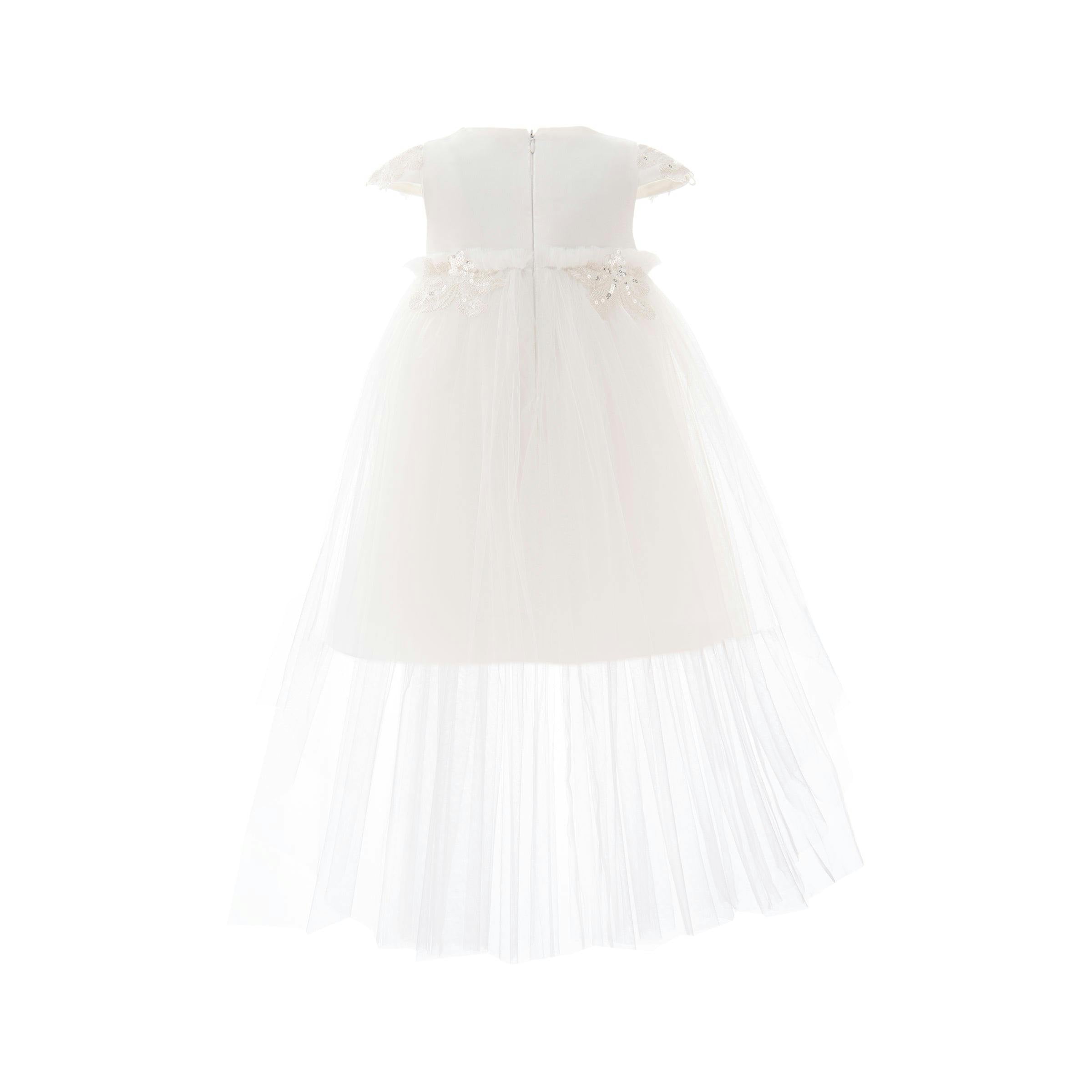 White Solana Floral Overlay Dress