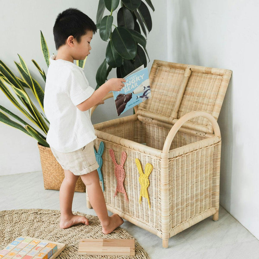 Handcrafted - Anais Toy Trunk - Rattan Wicker