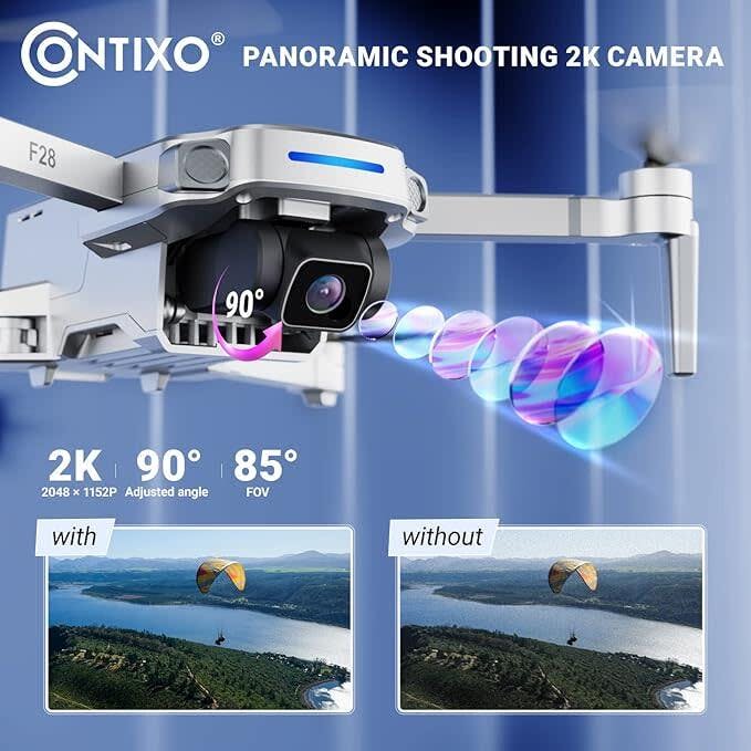 Contixo F28 GPS Foldable Drone  2K Camera