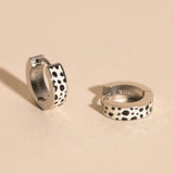 Leopard Chunky Huggie Hoop Earrings