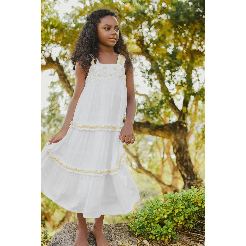 TARTINE ET CHOCOLAT Sunshine Day Embroidered Dress