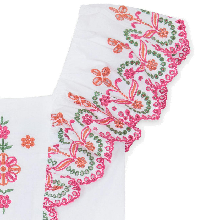 TARTINE ET CHOCOLAT Rio Embroidered Dress