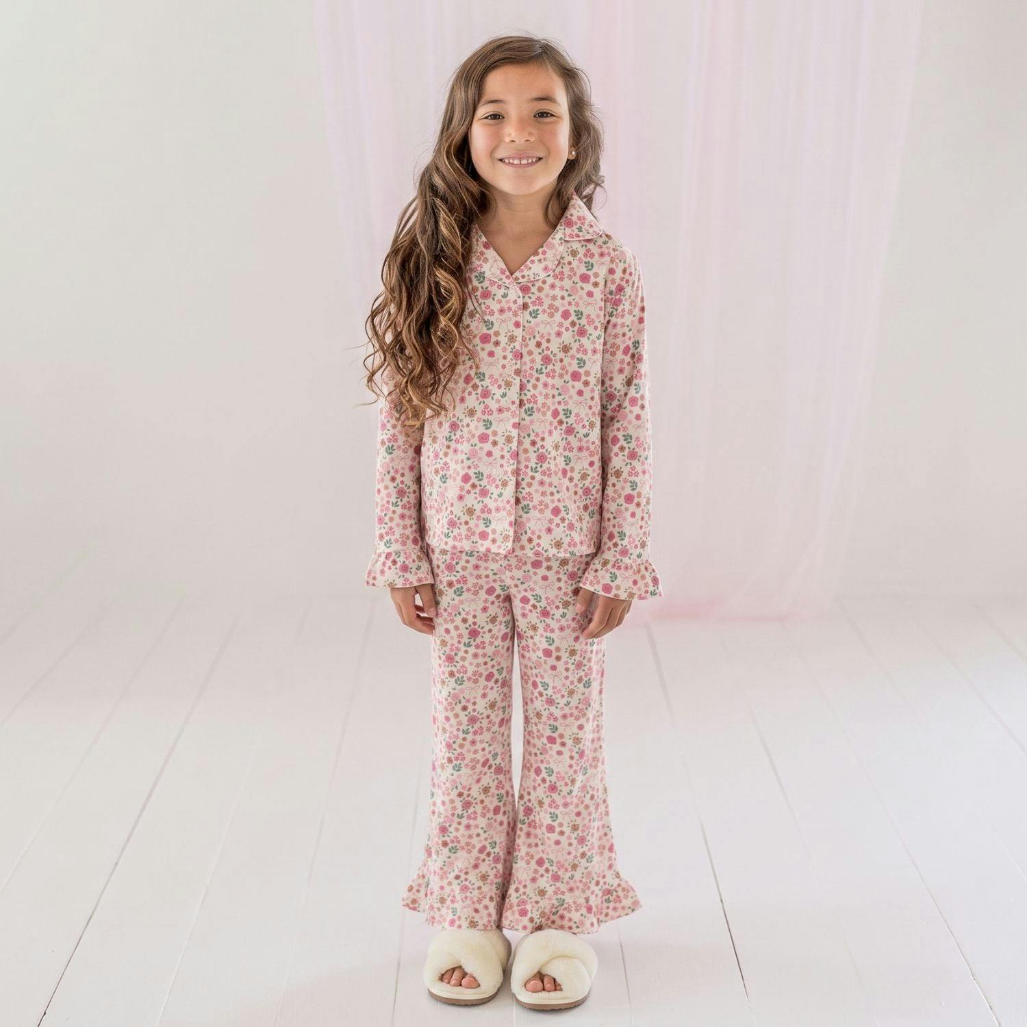 Berry Floral Two-Piece Set
