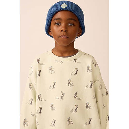 Organic Weekend Sweatshirt in Blue Haze Duet
