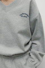 Mochi Woman Sweatshirt Light Grey Melange