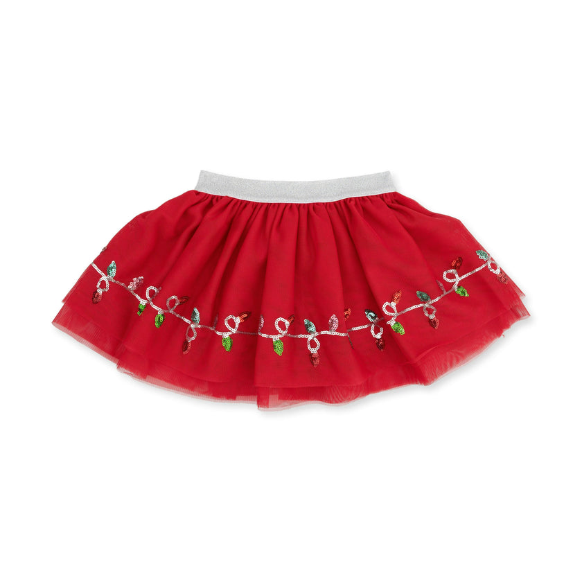 Christmas Lights Merry - Tutu Skirt with Bike Shorts