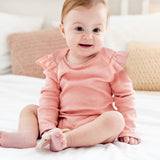 ASHLEY 10-Pack Long Sleeve Ruffle Bodysuits