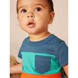 Baby Color-Block Pop Pocket Shortie Romper, Multi