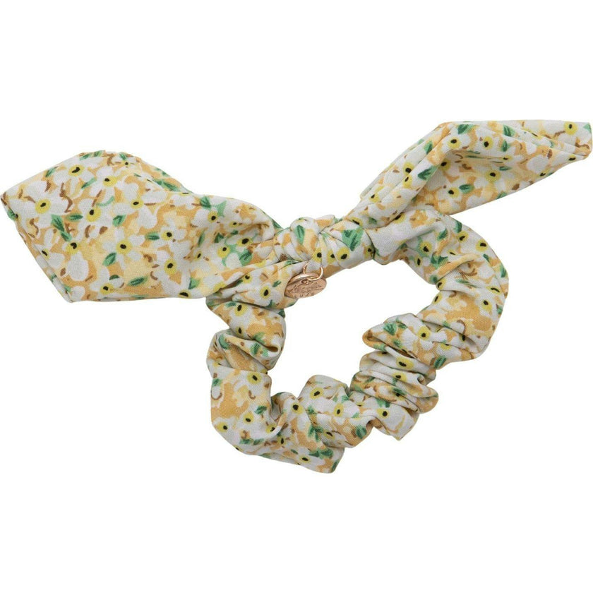 Lily Floral Print Bow Scrunchie