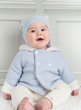 Baby Teddy Hat in Blue