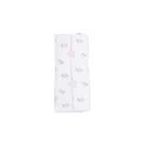 Dainty Buds and Bows - Ruffle Burp Cloth