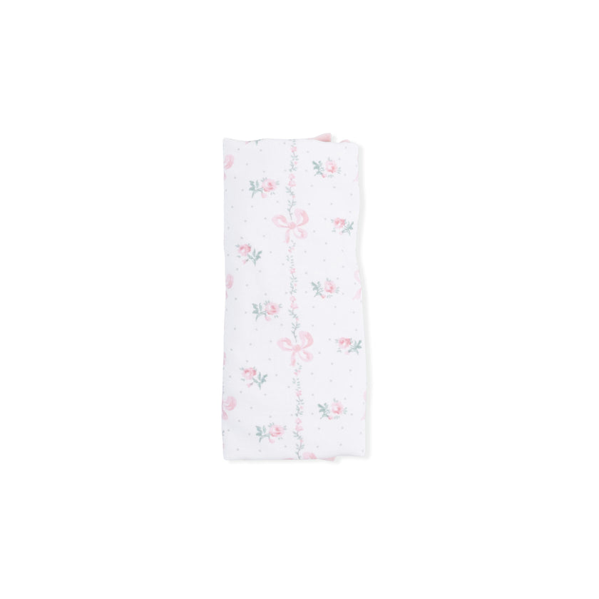 Dainty Buds and Bows - Ruffle Burp Cloth