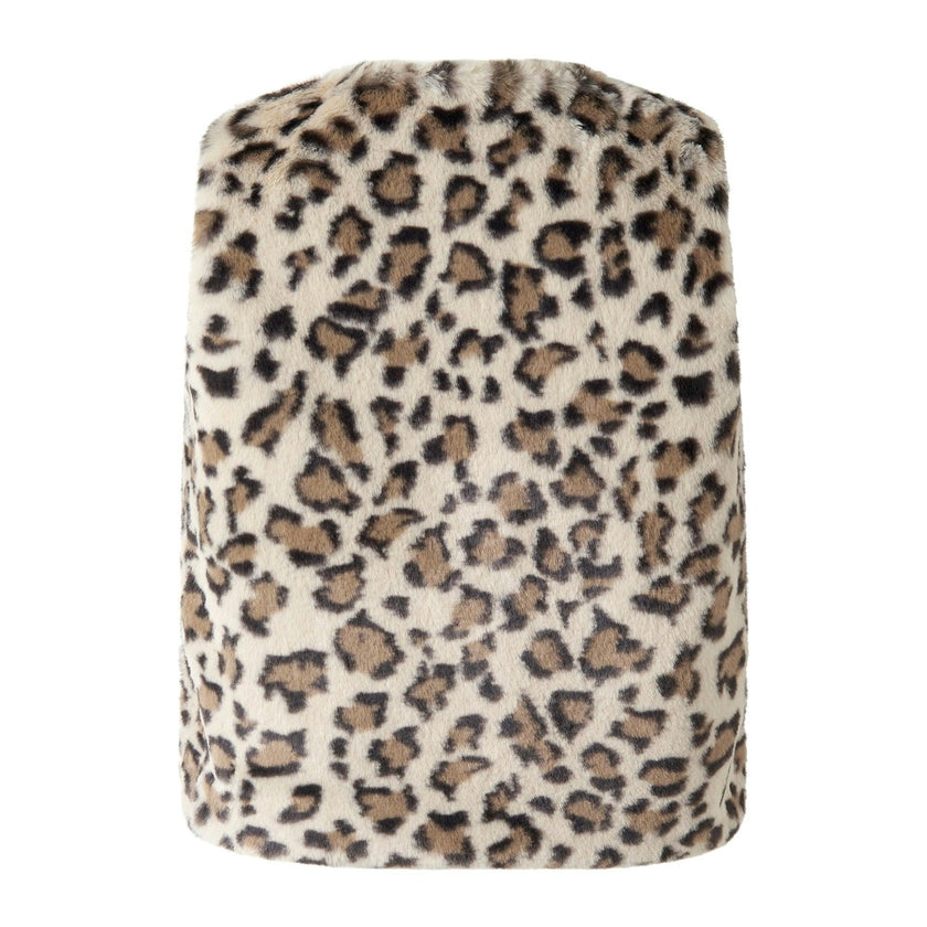 Leopard Faux Fur Vest